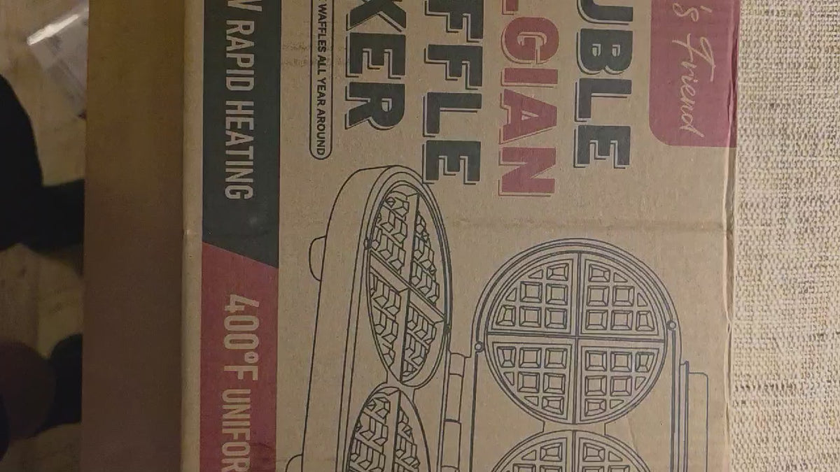 Baker's Friend Double Belgian Waffle Maker