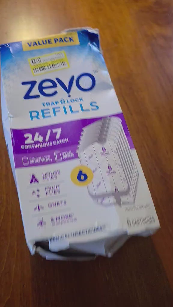 Zevo Trap + Lock Fly Trap Refills – 6-Pack