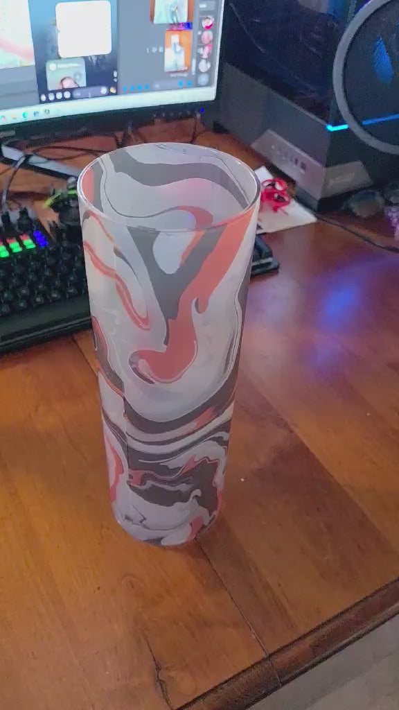 Marbled Swirl Decorative Vase