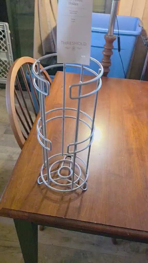 Threshold Bath Tissue Holder with Storage Basket