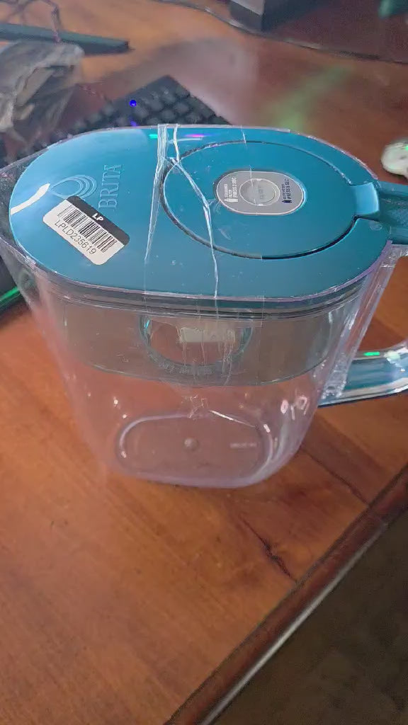 Brita Everyday Water Filter Pitcher with Smart Filter Indicator – Teal Blue