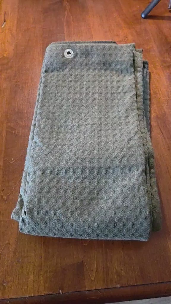 Threshold Waffle Weave Shower Curtain - Olive Green (72"x72")