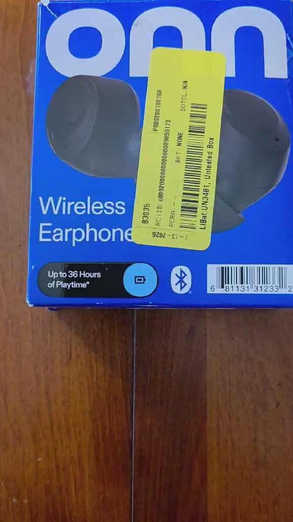 onn. Wireless Earphones with Charging Case
