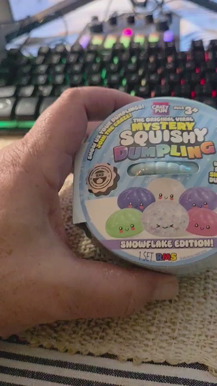 The Original Viral Mystery Squishy Dumpling Snowflake Edition