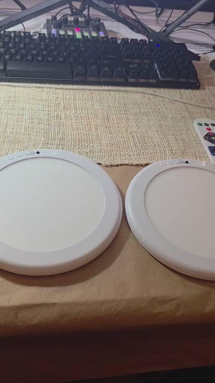 Rechargeable LED Motion Sensor Ceiling Light – 2 Lights + 2 Remote Controls Included