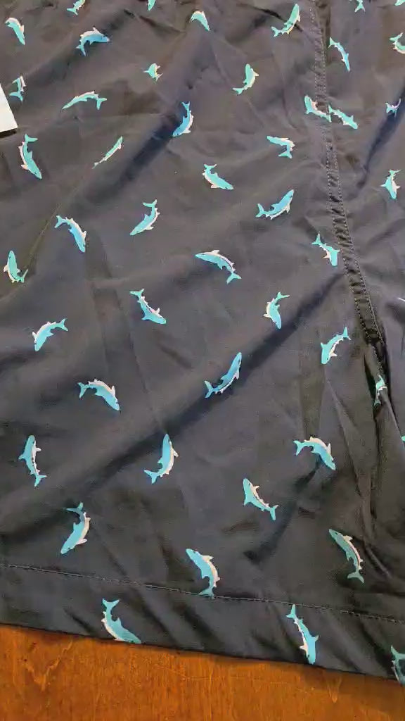 Kanu Surf Men's Swim Trunks (Shark Print)