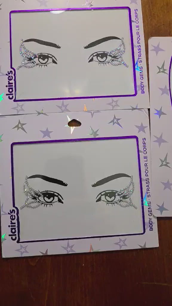 Claire’s Face & Body Gem Sticker Sets – 3-Pack