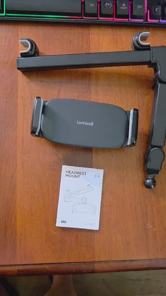 Lamicall Car Backseat Headrest Mount, Universal Holder for Tablets & Smartphones