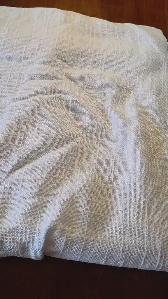 Threshold Textured Sheer Curtain Panel - White Basketweave Open Weave (1 Panel)