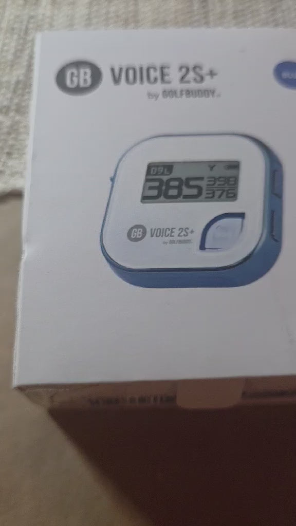 GolfBuddy GB Voice 2S+ Talking Golf GPS Rangefinder - Blue
