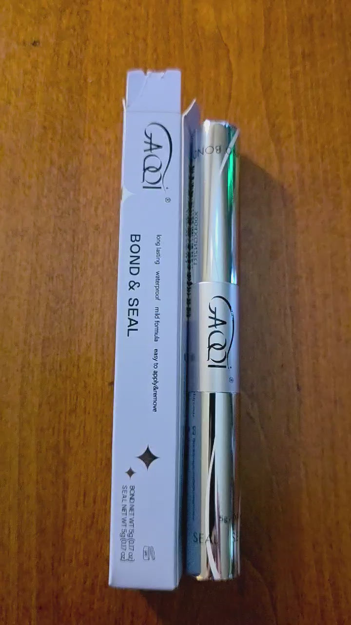 GAQQI 2-in-1 Lash Bond and Seal - Long-Lasting, Waterproof Eyelash Glue for DIY Cluster Lashes
