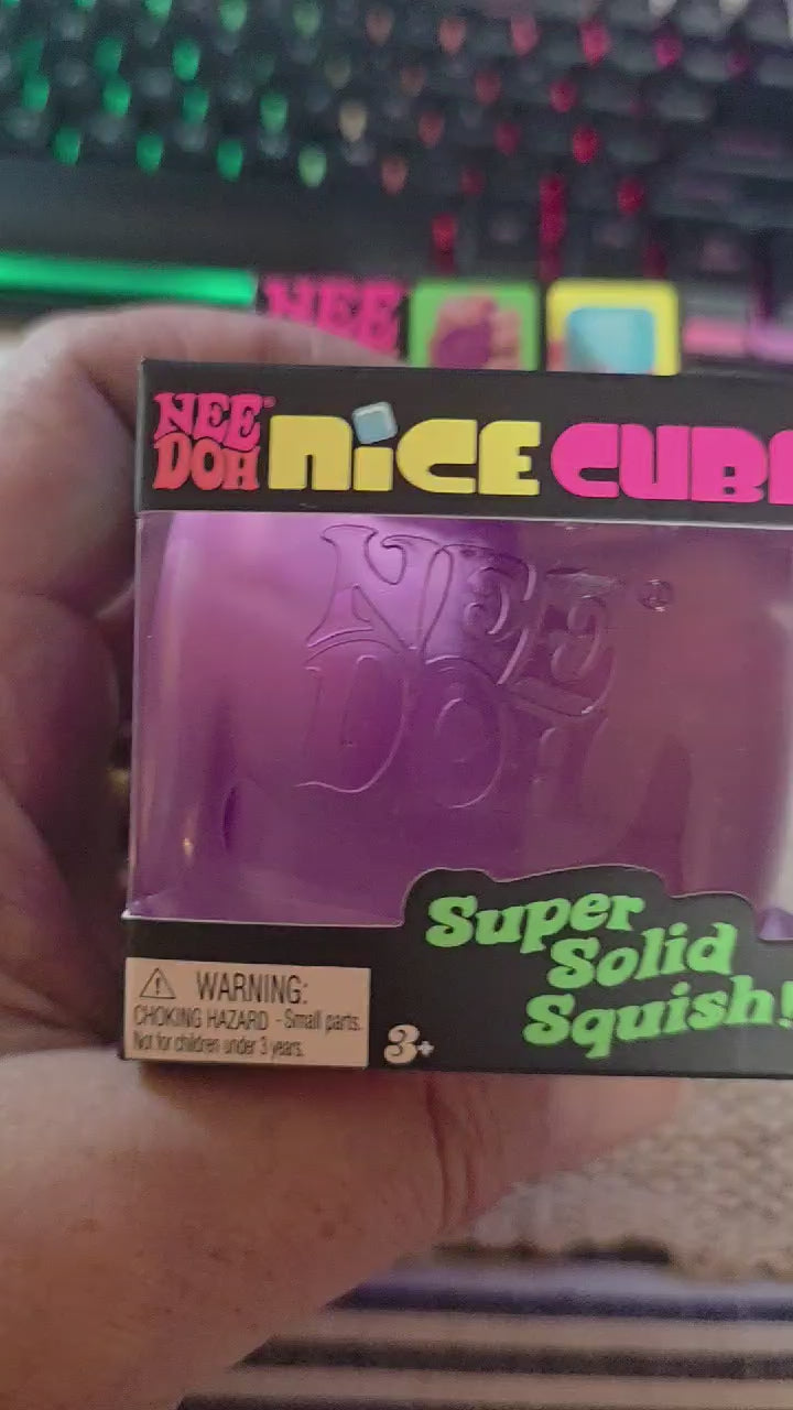 NeeDoh Nice Cube (Purple) The Groovy Glob Collection by Schylling