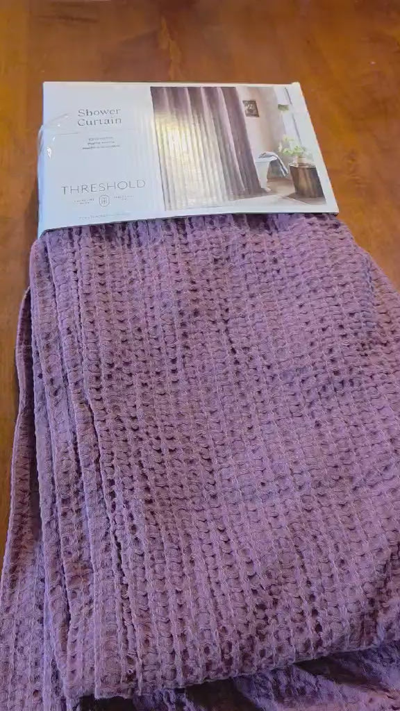 Threshold Waffle Weave Shower Curtain
