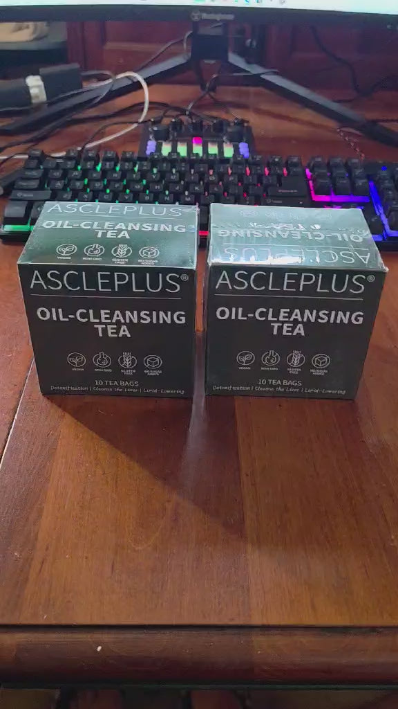 AsclePlus Oil-Cleansing Tea – Vegan, Kosher, Gluten-Free Herbal Detox Tea