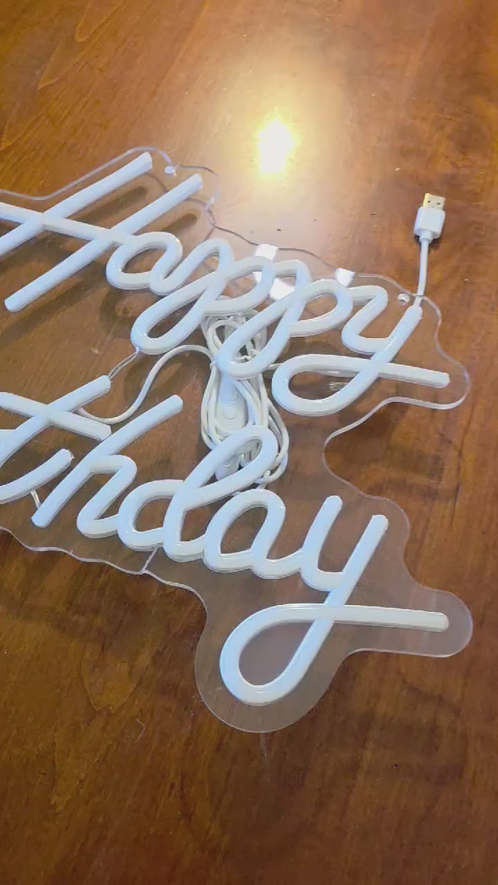 LED “Happy Birthday” Party Sign