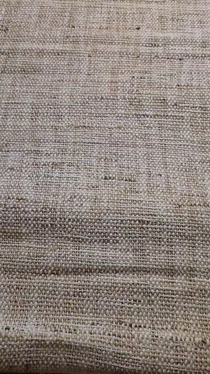 Natural Chunky Open-Weave Jute Table Runner - Clean Cut Edges, Oatmeal/Cream, Farmhouse & Boho Style
