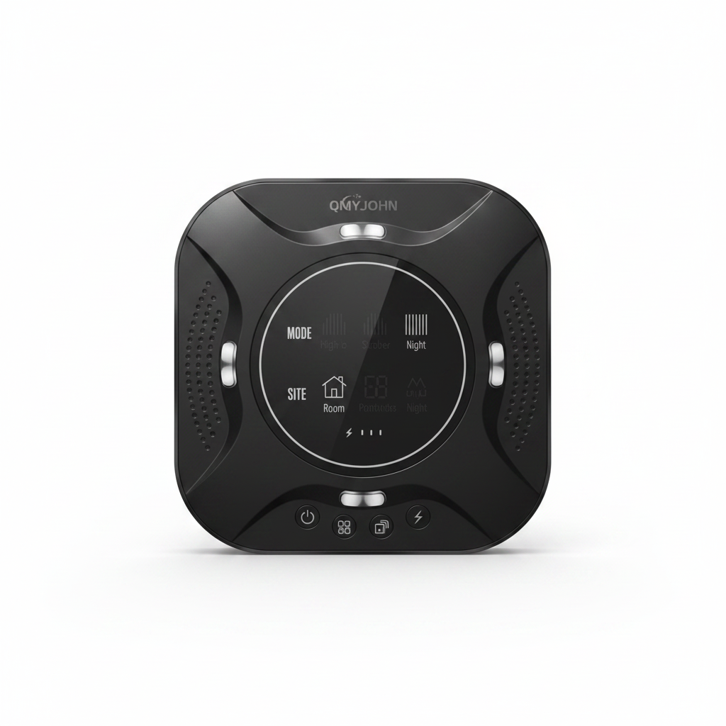QMYJOHN High-Power Ultrasonic Pest Repeller (with Strobe Light & Metal Speakers)