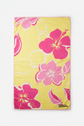 Room Essentials Extra-Long Beach Towel - Tropical Hibiscus Floral, Hot Pink & Yellow (38"x72", 100% Cotton)