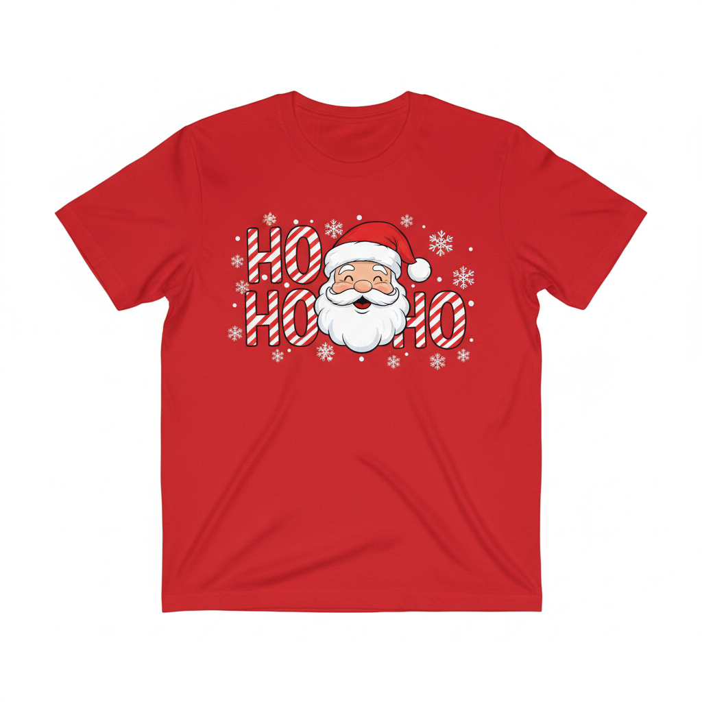 The Candy Cane Santa "Ho Ho Ho" Tee