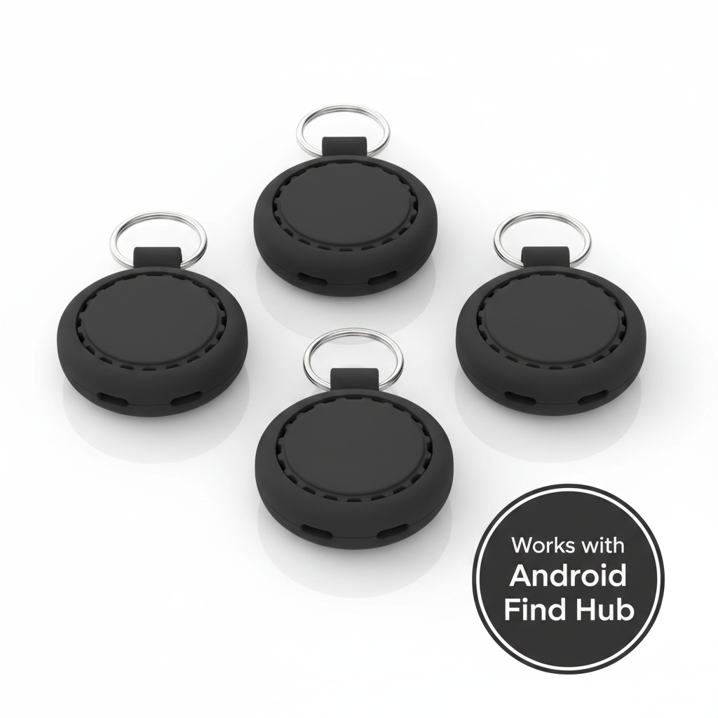 Smart Tag Dual Bluetooth Item Finder for Android (4-Pack)