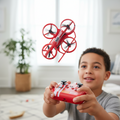 Stealth Stunt Mini RC Drone with Controller (Red/White)