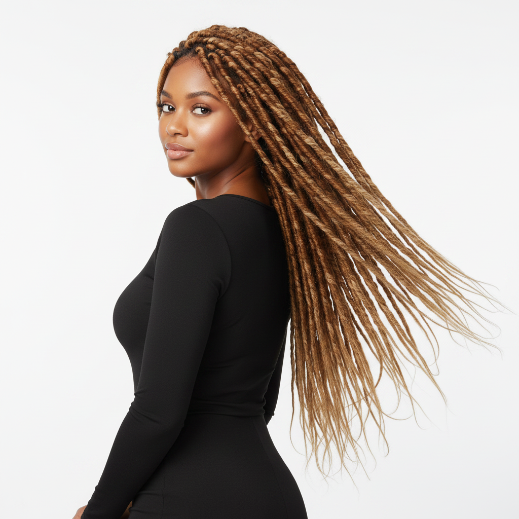 Synthetic Braiding Hair / Dreadlock Hair Bundle (Color: Charcoal/Brown)