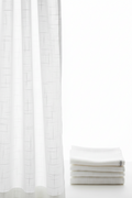 Threshold Textured Sheer Curtain Panel - White Basketweave Open Weave (1 Panel)