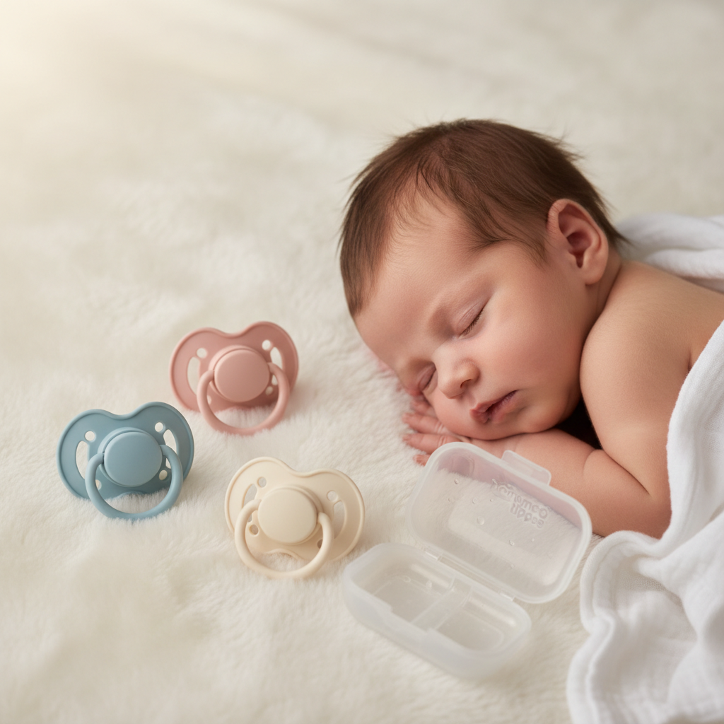 Tommee Tippee UltraLight StayPut Silicone Pacifiers (6-18m) with Sterilizing Case