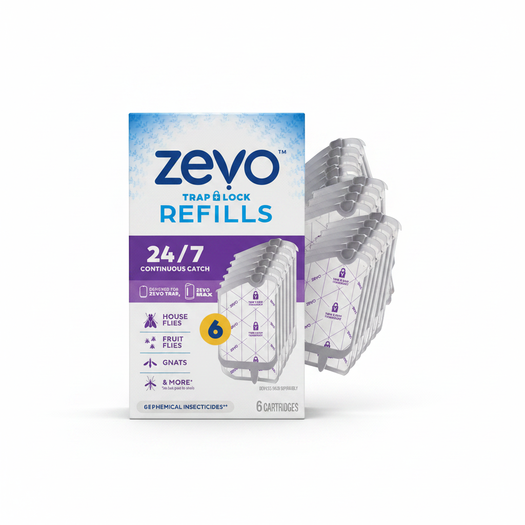 Zevo Trap + Lock Fly Trap Refills – 6-Pack